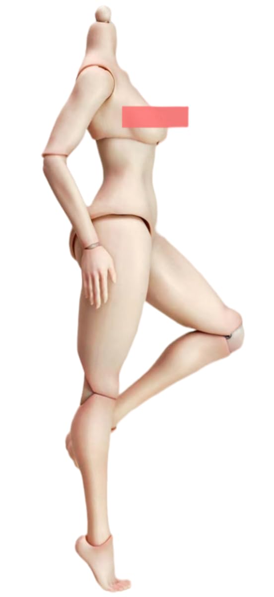 Figura de acción femenina True1Toys a escala 1:6 - Cuerpo alto y regordete, piel clara, busto mediano, EC3025A