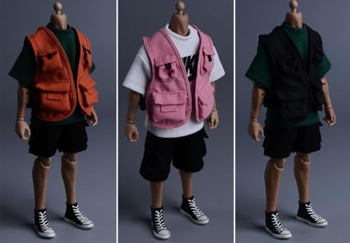 Ropa para muñecas a escala 1/12: chaleco, accesorio coleccionable