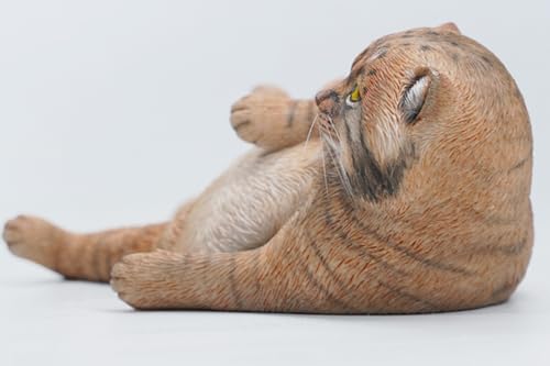 Figura de gato coleccionable JXK: Otocolobus Manul, pintada a mano por expertos, resina realista y segura, miniatura a escala 1:6.