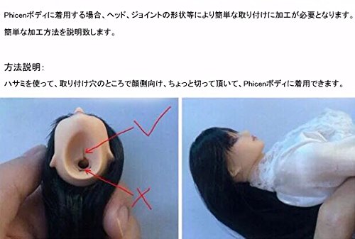 Figura de acción esculpida de cabeza femenina a escala 1/6 TBLeague/Obitsu/JIAOU CDH04