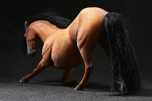 Figura de caballo coleccionable JXK: Hannover3.0, pintada a mano por expertos, realista, resina segura, miniatura a escala 1:12.