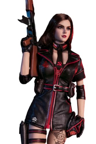 FLAGSET Collectible Figure Full Set: Red Alert Mobilize Troops, Nastya, Anime Style, Seamless Design, 1:6 Scale Miniature Female Action Figurine 73048A