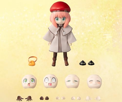 Figura coleccionable Threezero: Anya Forger (versión de invierno, estilo anime), miniatura a escala 1:6 (3Z07810M0)