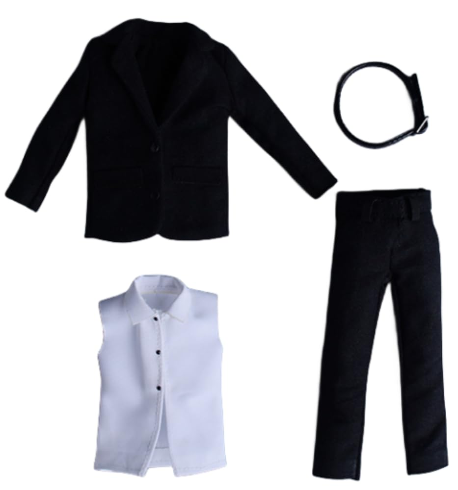 Figura a escala 1/12, ropa para muñeca: traje informal masculino, accesorio coleccionable
