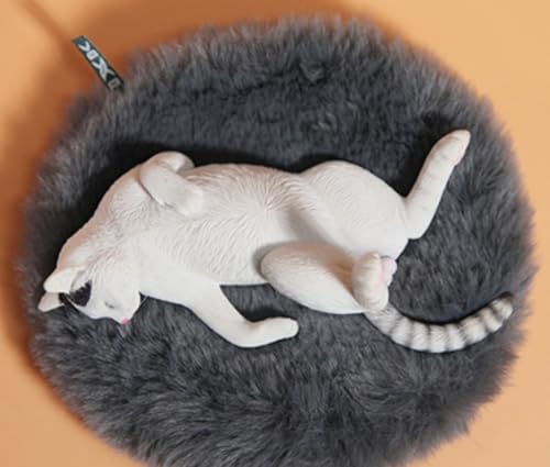 Figura de gato coleccionable JXK: Lethargic Cat 5.0, pintada a mano por expertos, realista, de resina segura, miniatura a escala 1:6.