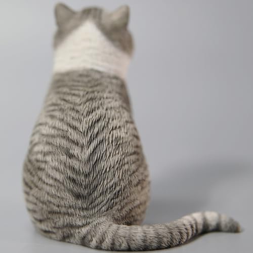Figura de gato coleccionable JXK: Princesa gata, pintada a mano por expertos, realista, resina segura, miniatura a escala 1:6