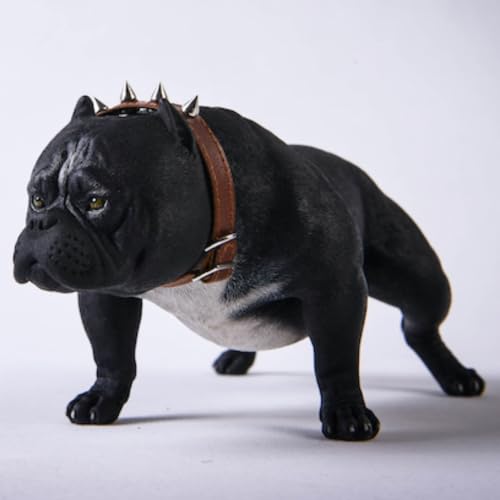 Figura de perro coleccionable JXK: Bully Dog, pintada a mano por expertos, realista, de resina segura, miniatura a escala 1:6.