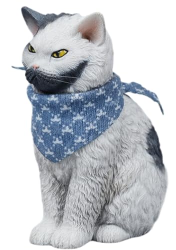 Figura de gato coleccionable JXK: Selkirk Rex, pintada a mano por expertos, realista, de resina segura, miniatura a escala 1:6.