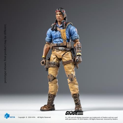 Coffret complet HIYA : GIJoe Exquisite Mini Series Spirit Iron-Knife, figurine miniature à l'échelle 1:18