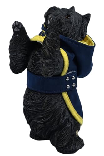 Figura de perro coleccionable JXK: Wesi Highland Terrier, pintada a mano por expertos, realista, resina segura, miniatura a escala 1:6.