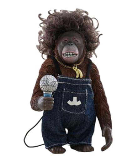 Figura de orangután coleccionable JXK: orangután de Borneo, pintado a mano por expertos, realista, resina segura, miniatura a escala 1:6