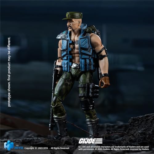 Coffret complet HIYA : Mini-série exquise, GIJoe Gung-Ho, figurine d'action miniature à l'échelle 1:18