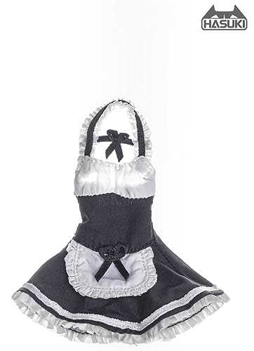 Ropa de la figura de acción coleccionable de Hasuki: Traje de sirvienta negra para figura flexible a escala 1:12 CS010A