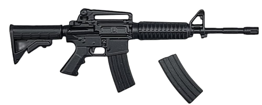 Accesorio para figura de acción a escala 1/12: Modelo de ametralladora