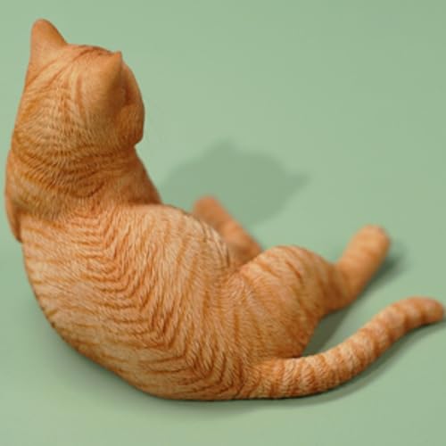 JXK Collectible Cat Figure: Cat in The Palace, Expertly Hand-Painted, Lifelike, Safe Resin, 1:6 Scale Miniature Animal Figurine