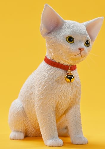 Figura de gato JXK: Devon Rex 2.0, figura de animal en miniatura a escala 1:3