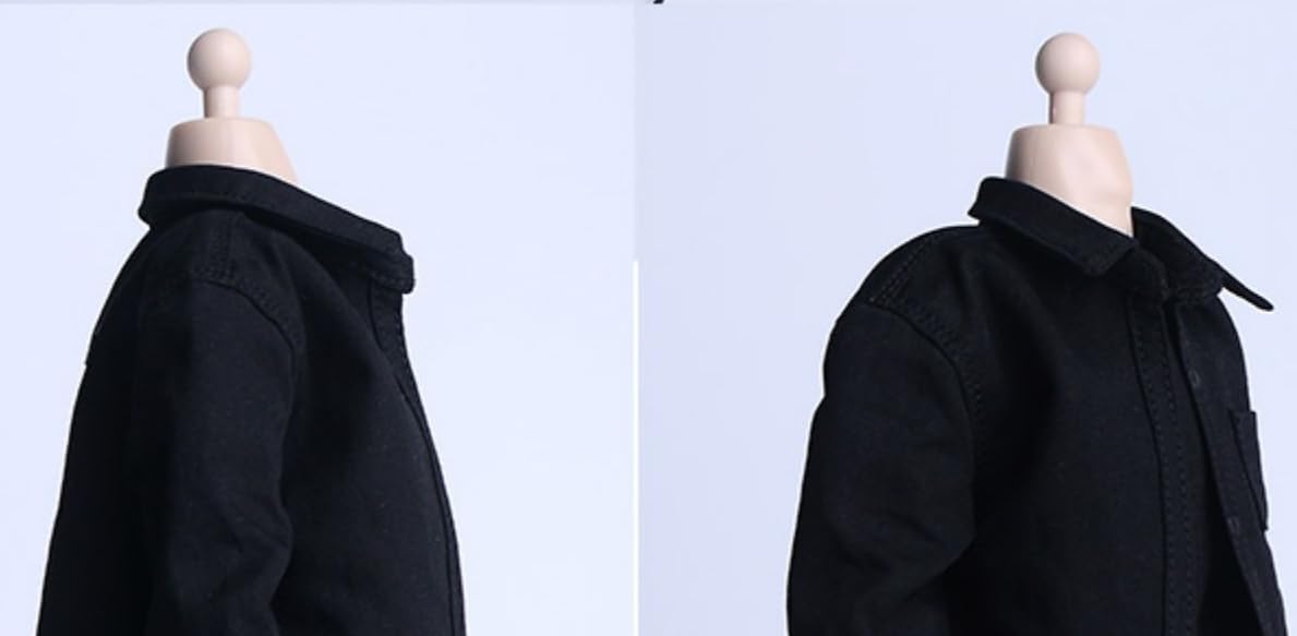 Ropa para muñeca a escala 1/6: Camisa de manga larga para figura de acción coleccionable de 12 pulgadas