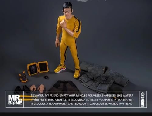 TrickyMan12 Collectible Figure Full Set: MR.Bone Year of The Dragon, 1:6 Scale Miniature Action Figurine