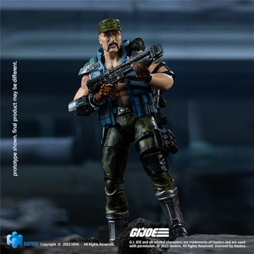 Coffret complet HIYA : Mini-série exquise, GIJoe Gung-Ho, figurine d'action miniature à l'échelle 1:18
