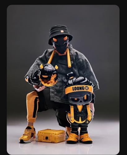 TrickyMan12 Collectible Figure Full Set: MR.Bone Year of The Dragon, 1:6 Scale Miniature Action Figurine