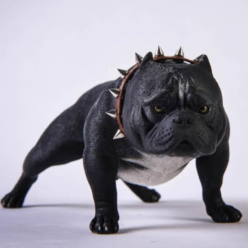 Figura de perro coleccionable JXK: Bully Dog, pintada a mano por expertos, realista, de resina segura, miniatura a escala 1:6.