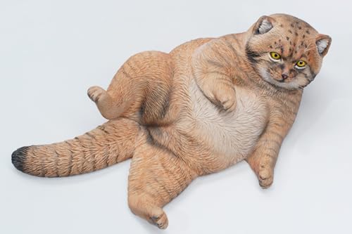 Figura de gato coleccionable JXK: Otocolobus Manul, pintada a mano por expertos, resina realista y segura, miniatura a escala 1:6.