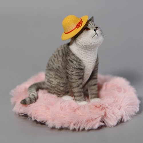 Figura de gato coleccionable JXK: Princesa gata, pintada a mano por expertos, realista, resina segura, miniatura a escala 1:6