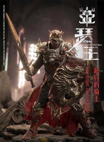 Figura coleccionable VTOYS: Rey Arturo: El último caballero, figura de acción masculina en miniatura a escala 1:12