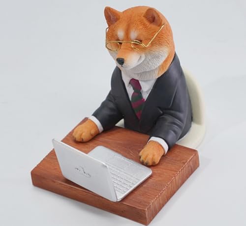 Figura de perro coleccionable JXK: Perro de horas extras, pintada a mano por expertos, realista, resina segura, miniatura a escala 1:6, JXK164