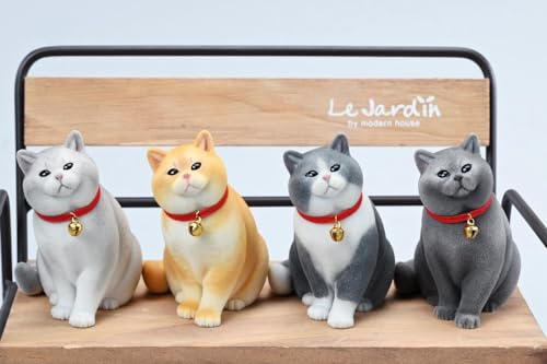 Figura de gato coleccionable JXK: British Shorthair, miniatura a escala 1:6