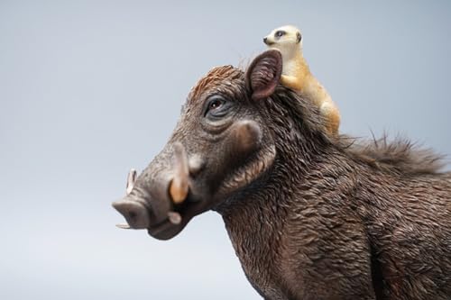 Figura de cerdo coleccionable JXK: Jabalí, pintada a mano por expertos, realista, de resina segura, miniatura a escala 1:6.