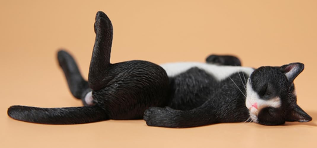 Figura de gato coleccionable JXK: Lethargic Cat 5.0, pintada a mano por expertos, realista, de resina segura, miniatura a escala 1:6.