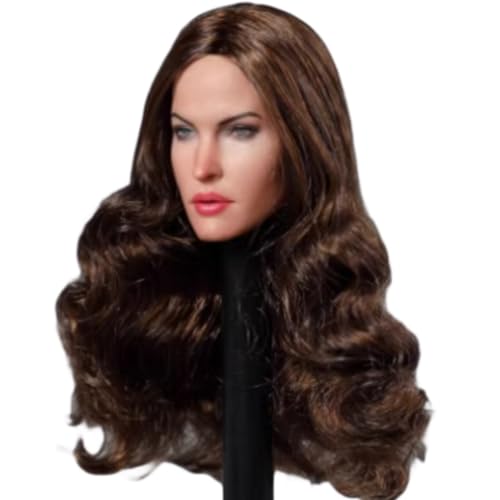 Escultura de cabeza femenina a escala 1:6, escultura de cabeza de niña europea para figuras de acción de 30 cm GC029B