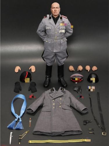 Conjunto completo de figuras coleccionables DID: Mussolini, figura de acción en miniatura a escala 1:6 GM653