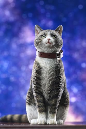 Figura de gato coleccionable JXK: Felis Catus, pintada a mano por expertos, realista, de resina segura, miniatura a escala 1:6.