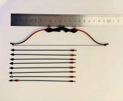 Accesorio de figura de acción a escala 1/6: Modelo de arco y flecha en miniatura coleccionable