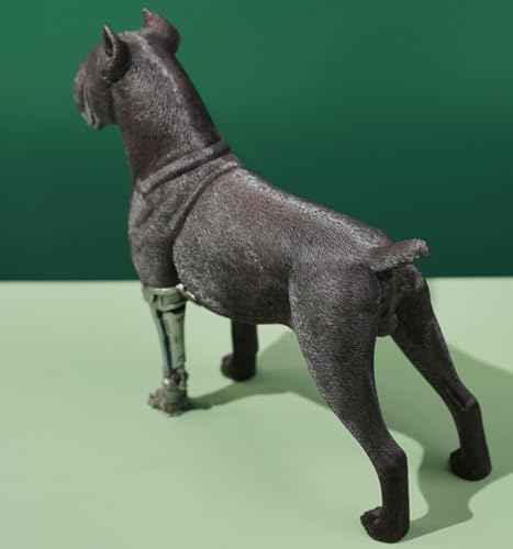 JXK Collectible Dog Figure: Cane Corso, Expertly Hand-Painted, Lifelike, Safe Resin, 1:6 Scale Miniature Animal Figurine