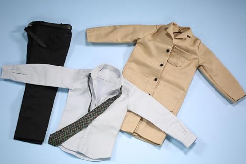 Ropa para muñeca a escala 1/6: Traje largo para figura de acción masculina coleccionable de 12 pulgadas JO23M-05A