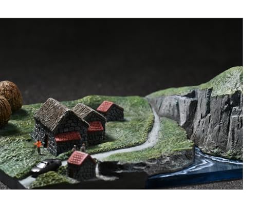 Figura de gato coleccionable JXK: El gato gigante atacante, pintada a mano por expertos, resina realista y segura, figura de animal en miniatura a escala 1:6