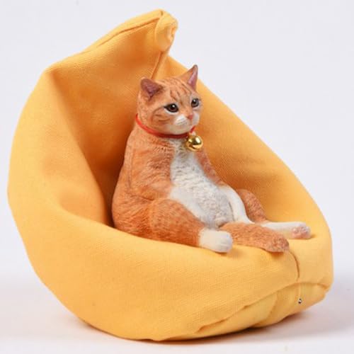 Figura de gato coleccionable JXK: American Shorthair, pintada a mano por expertos, realista, resina segura, miniatura a escala 1:6.