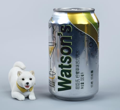 Figura de perro coleccionable pequeña JXK: Shiba Inu en bandada, figura de animal