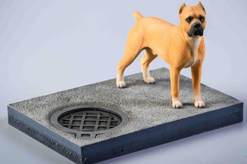 Figura de perro coleccionable JXK: Cane Corso, pintada a mano por expertos, realista, resina segura, miniatura a escala 1:12.