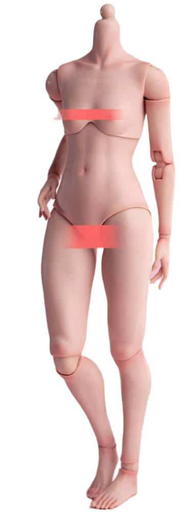 Worldbox 1:6 Scale Female Action Figure Body -Tall and Plump Body Shape, White Skin AT203P