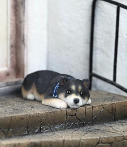 Figura de perro coleccionable pequeña JXK: Shiba Inu en bandada, figura de animal