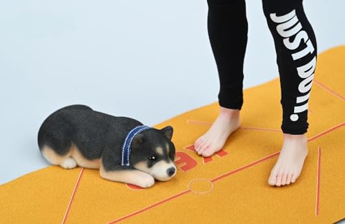 Figura de perro coleccionable pequeña JXK: Shiba Inu en bandada, figura de animal