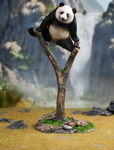 Figura de panda coleccionable JXK: Meng LAN, pintada a mano por expertos, resina realista y segura, miniatura a escala 1:6, JXK205