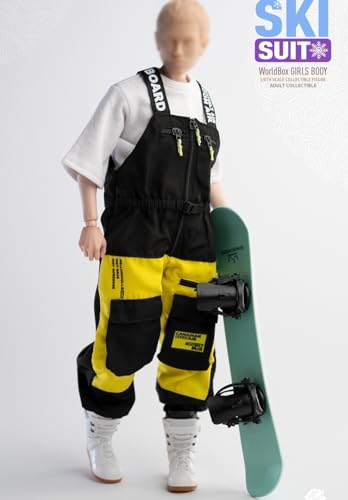 Accesorio de figura de acción a escala 1/6: modelo de botas de esquí, miniatura coleccionable