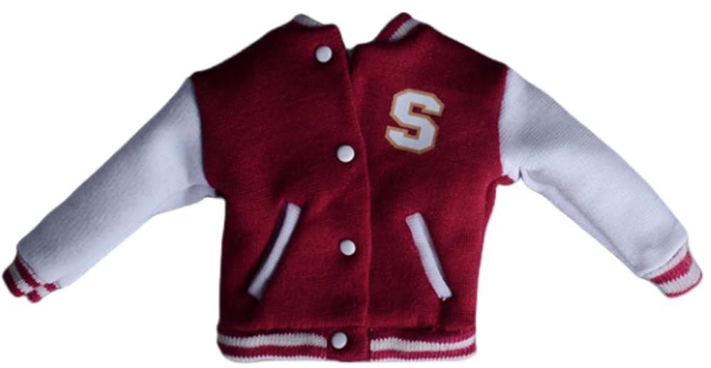 Ropa para muñecas a escala 1/12: abrigo de béisbol, accesorio coleccionable