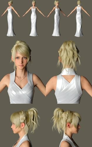 Figura coleccionable con accesorios completos: Escultura de cabeza, ropa y accesorios para figura de acción femenina en miniatura a escala 1:6 SET091