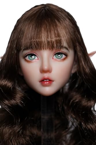 Escultura de cabeza femenina a escala 1:6, escultura de cabeza de Amy para figuras de acción de 12 pulgadas